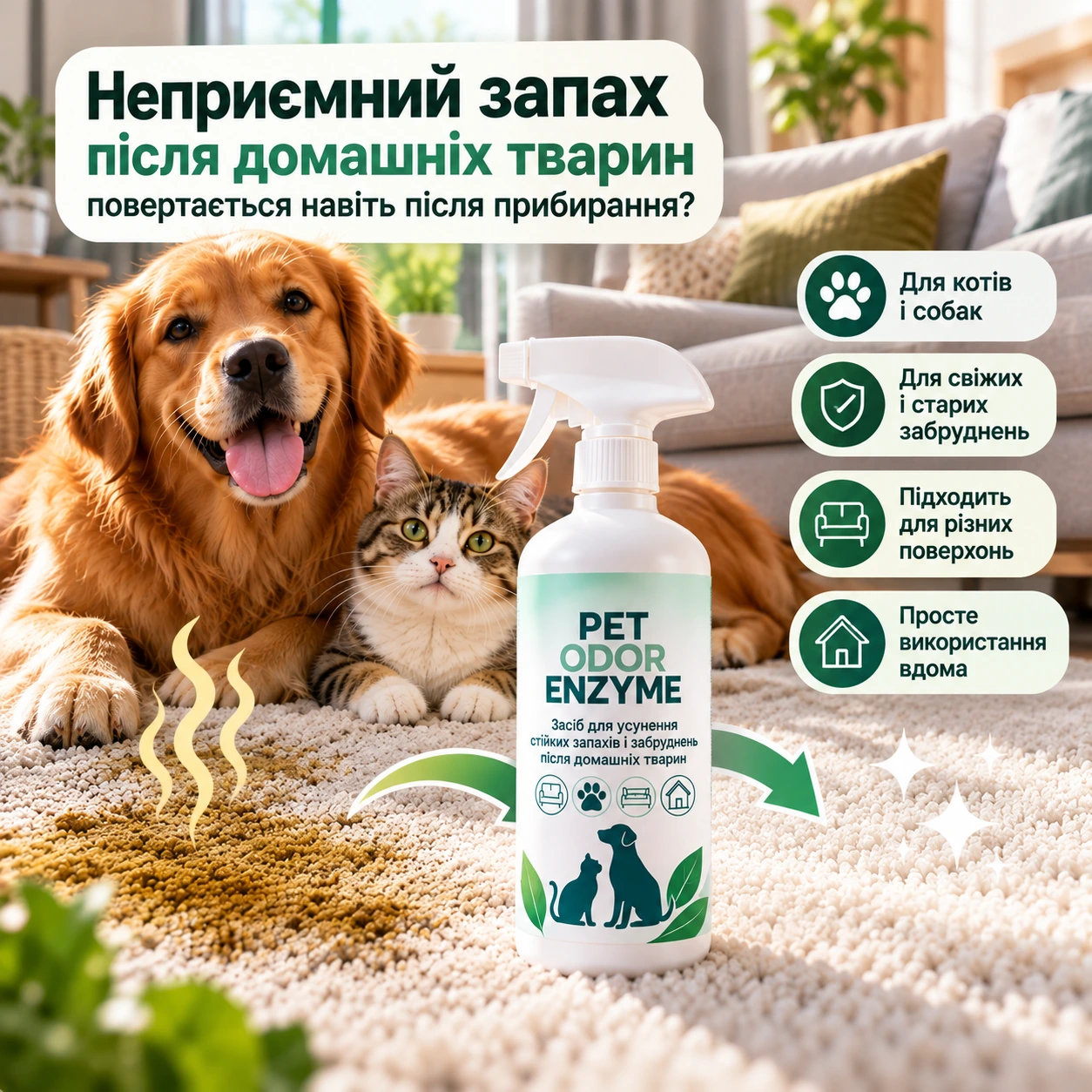 PET ODOR ENZYME
